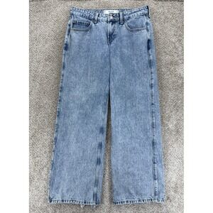 Hollister Light Wash Blue Wide Leg Jeans
